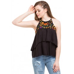 Embroidered Tier Top!